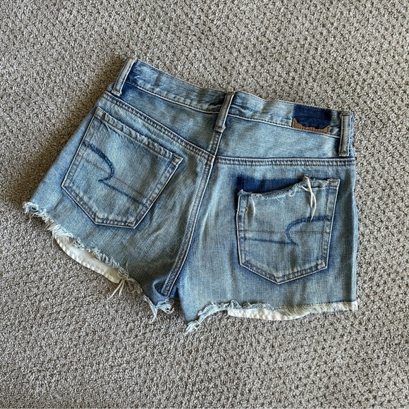 American Eagle Outfitters Pants - American Eagle Festival Denim Shorts – Distressed Light Wash